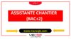 (BAC+2)  ASSISTANTE CHANTIER   