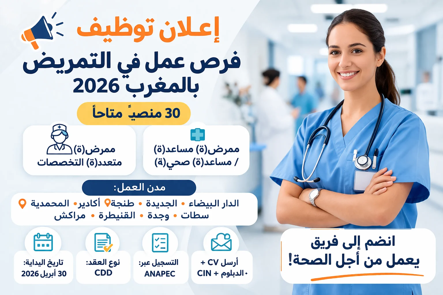 فرص عمل في مجال الرعاية الصحية:مطلوب ممرضات ومساعدين للعمل